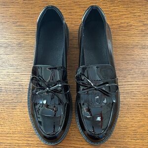 Elegant Black Patent Leather Loafers